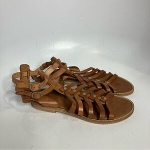 Vanity genuine leather gladiator sandals made in Italy women’s size 36 festival